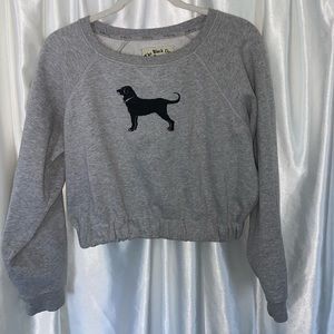 The black dog cropped crew neck size medium